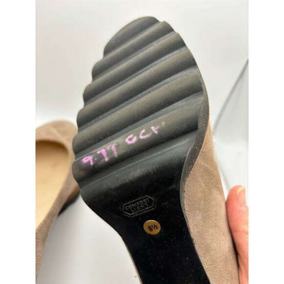 JON JOSEF Made in Spain‎ Block Heels Shoes Pumps - Beige Tan Suede 8.5 - Picture 9 of 16